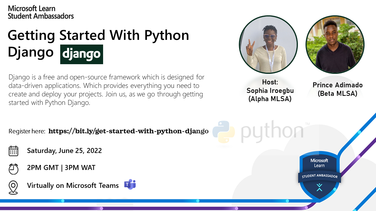 Getting started with python Django flyer 02 flyer